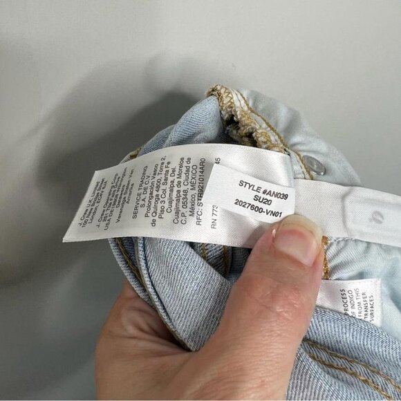 J Crew Denim Womens Size 25 9" High Rise Toothpick Light Wash Jeans Stretch Blue - Picture 12 of 13